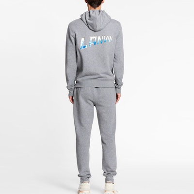 Lanvin Jaket Sweatshirt Zip-Up Logo Print Abu-Abu RM-HO0006-J065-A21121 Purchase Lanvin Jaket Sweatshirt Zip-Up Logo Print Abu-Abu RM-HO0006-J065-A21121