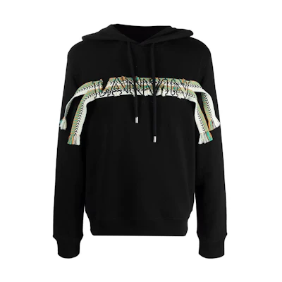 Lanvin Logo Pullover Hoodie Men’s Black RM-H0001J1-99P2-210