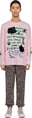 Lanvin Love Poem Pink Graphic Long Sleeve Unisex Casual T-Shirt. RM-TS0027-AP04-A21 Shop Lanvin Love Poem Pink Graphic Long Sleeve Unisex Casual T-Shirt. RM-TS0027-AP04-A21