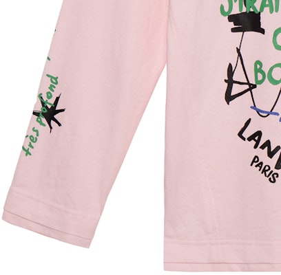 Lanvin Love Poem Pink Graphic Long Sleeve Unisex Casual T-Shirt. RM-TS0027-AP04-A21 Sizing Lanvin Love Poem Pink Graphic Long Sleeve Unisex Casual T-Shirt. RM-TS0027-AP04-A21