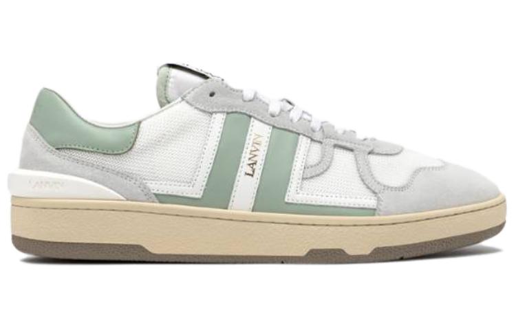 Lanvin Low-Top Fashion Sneakers 'White Green Logo' 圖 2