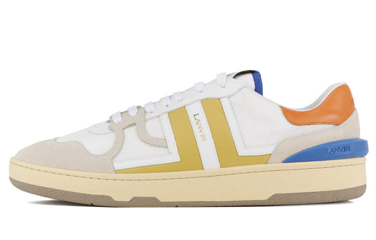 Lanvin Low-Top Retro Sneaker 'White Yellow'