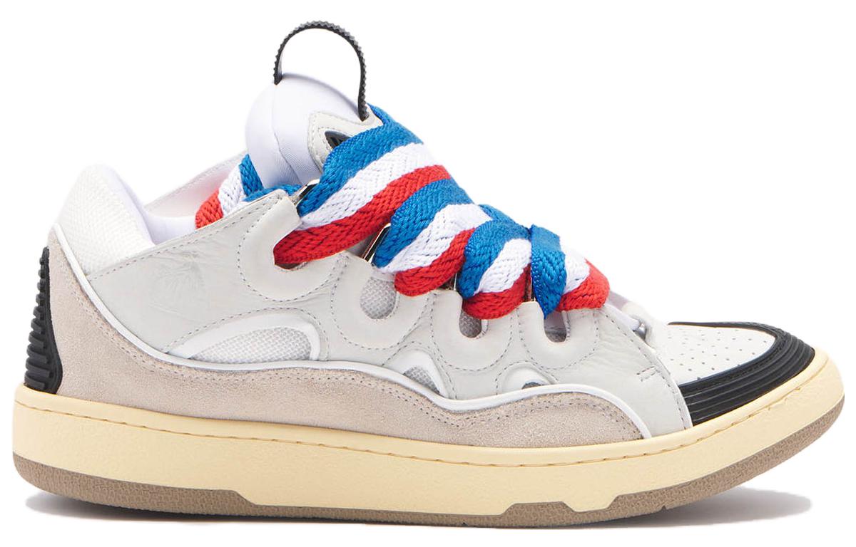 Lanvin Low-Top Sneakers 'White Grey' 圖 2