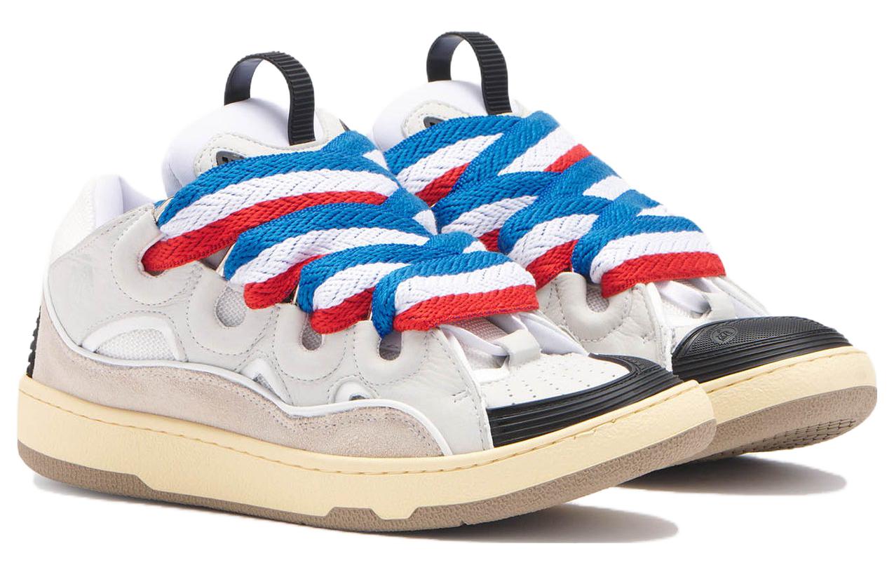 Lanvin Low-Top Sneakers 'White Grey' 圖 3