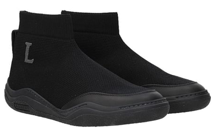 Lanvin Mid-Top Casual Sneaker 'Black' 圖 2