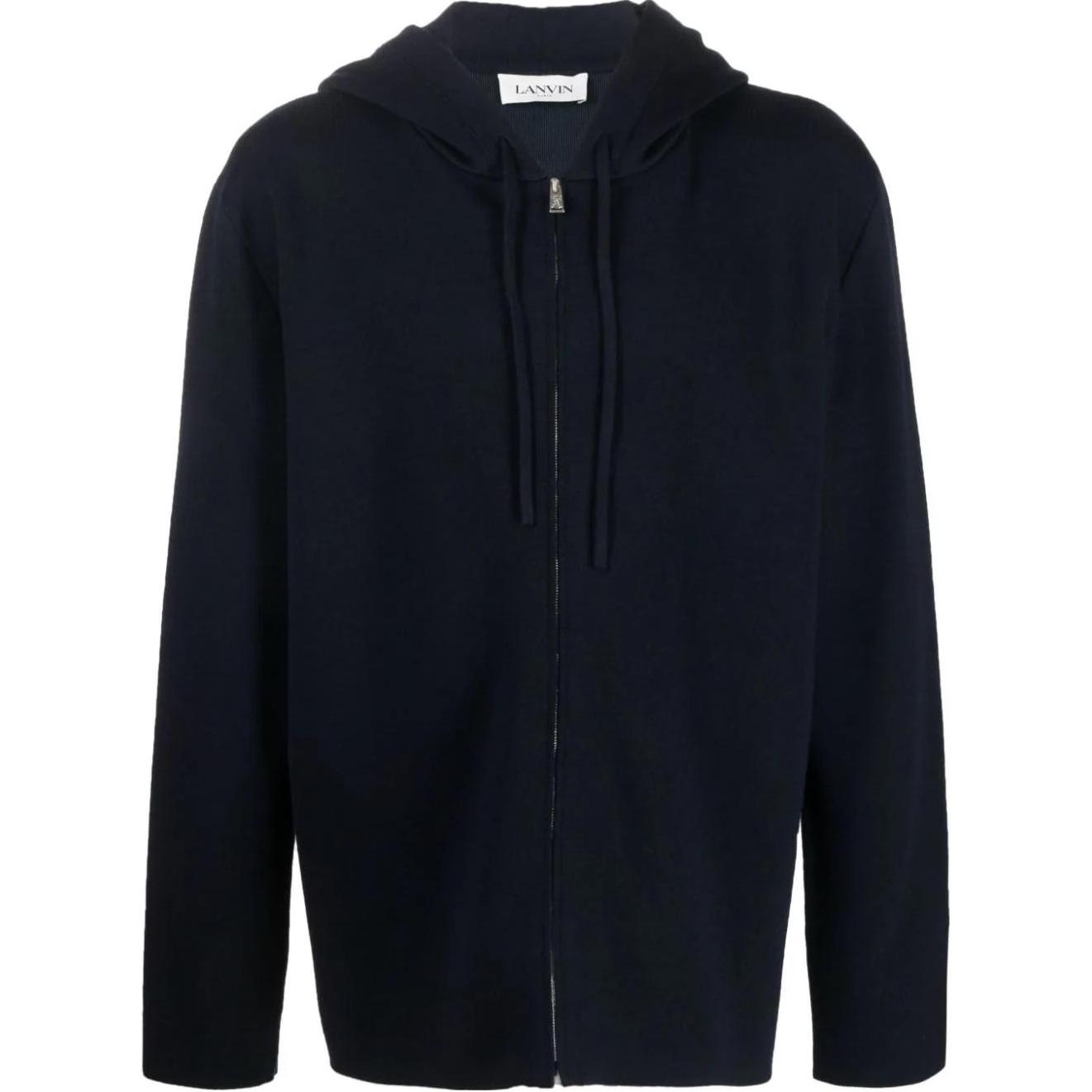 Lanvin Midnight Blue Solid Logo Embroidered Casual Sweatshirt RM-HO0006-K003-A23