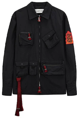 Lanvin Multi-Pocket Collared Long Sleeve Jacket RM-SI0155-5152-H2110 Buy Lanvin Multi-Pocket Collared Long Sleeve Jacket RM-SI0155-5152-H2110