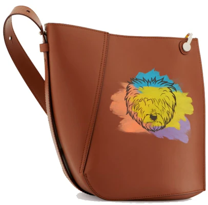 Bolso Mediano Lanvin de Piel Pintada de Ternera con Gancho Beige Order Bolso Mediano Lanvin de Piel Pintada de Ternera con Gancho Beige