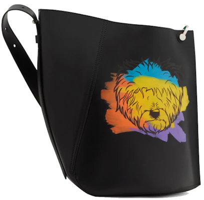 Bolso Gancho Lanvin Piel Pintada Ternero Pequeño Negro Order Bolso Gancho Lanvin Piel Pintada Ternero Pequeño Negro