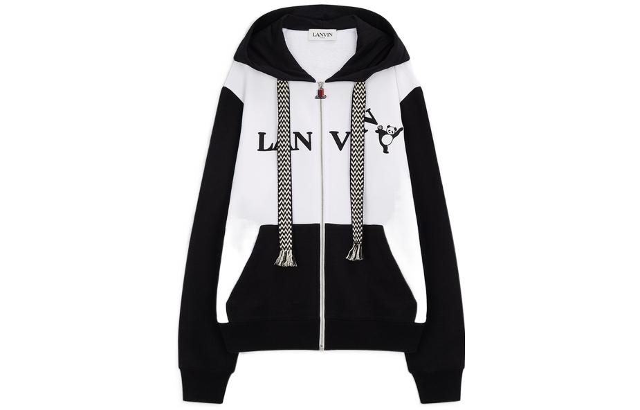 Lanvin Panda Color-Block Zip Hoodie Jacket Unisex Colorblock Design RM-TR0141-J212-H21