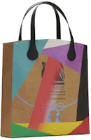 Lanvin Printed Kraft Paper Grocery Bag Beige Lanvin Printed Kraft Paper Grocery Bag Beige