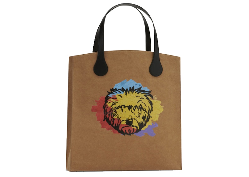 Order Bolsa de Papel Kraft Impresa Lanvin Beige Tipo Supermercado