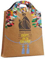 Lanvin Printed Kraft Paper Grocery Bag Medium Beige Lanvin Printed Kraft Paper Grocery Bag Medium Beige