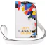 Buy Lanvin Porta Tarjetas Cuero Impreso con Collar Blanco