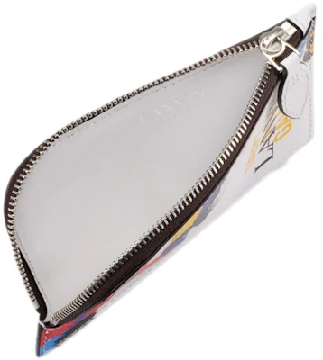 Lanvin Porta Tarjetas Cuero Impreso con Collar Blanco Lookbook Lanvin Porta Tarjetas Cuero Impreso con Collar Blanco