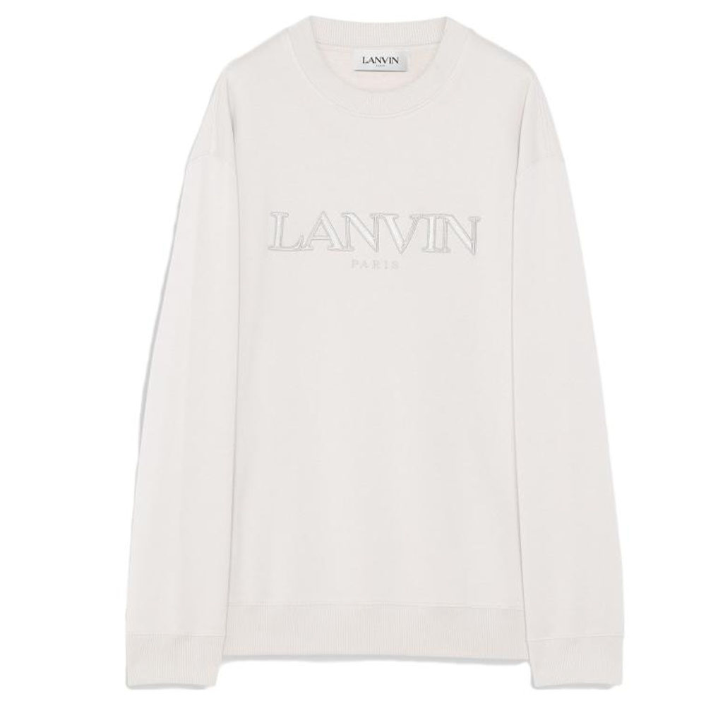 Lanvin S223 Letter Print Casual Sweatshirt Ivory White () RM-SS0004-J210-A2304