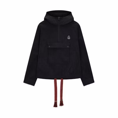 Lanvin Skate Half-Zip Pullover Hoodie Jacket Black RM-PO0028-LI16-H21