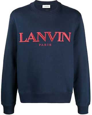 Lanvin SS21 Logo Embroidered Long Sleeve Sweatshirt Blue Men’s RMJE0016JR32P21-29 Buy Lanvin SS21 Logo Embroidered Long Sleeve Sweatshirt Blue Men’s RMJE0016JR32P21-29