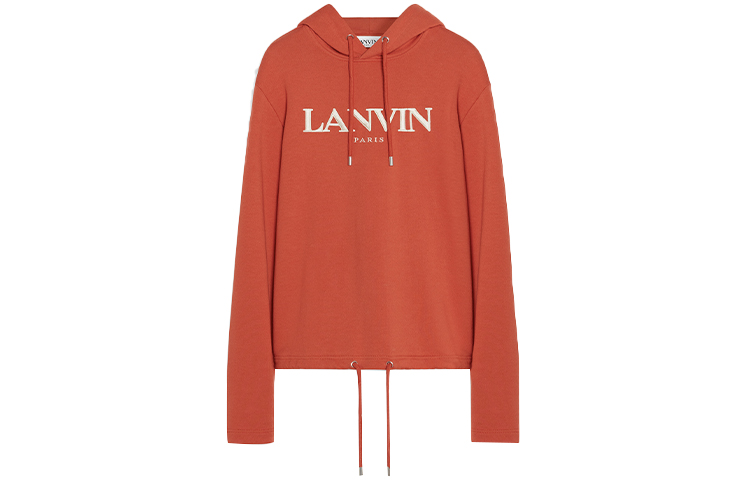 Lanvin SS21 Loose Fit Logo Hoodie Orange RM-HO0004-J008-E21941
