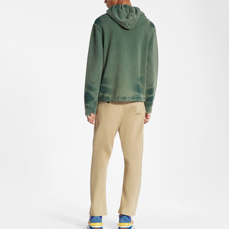 Purchase Lanvin SS21 x Gallery Dept. Logo Hoodie Hijau Corak Splatter. RM-HO0001-J093-E2144