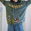 Details for Lanvin SS21 x Gallery Dept. Logo Hoodie Hijau Corak Splatter. RM-HO0001-J093-E2144