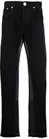 Lanvin SS22 Black Straight-Leg Patchwork Button Jeans RM-TRG077-D013-P22 Lanvin SS22 Black Straight-Leg Patchwork Button Jeans RM-TRG077-D013-P22