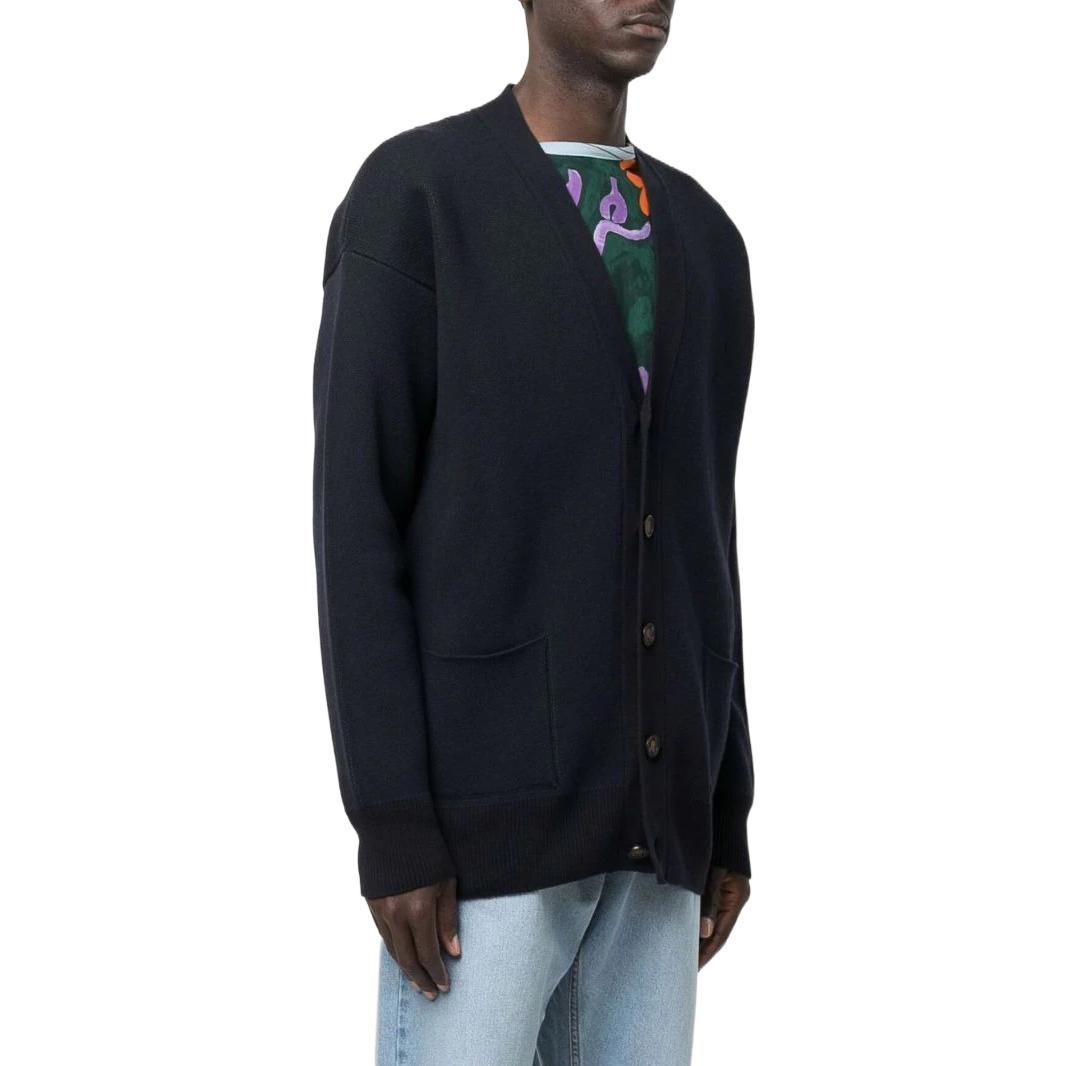 Lanvin SS22  Black Wool Logo Knit Cardigan Sweater. RMCA0-013K20-2P22-291 圖 5