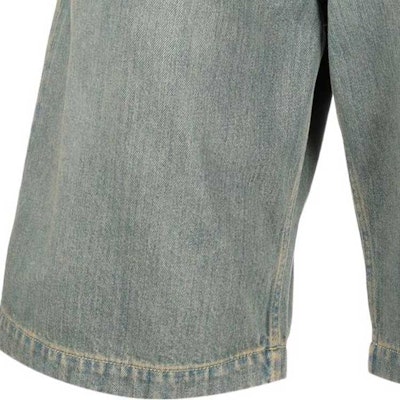 Lanvin SS22 Shorts Azul Denim Corte Recto con Botones. RM-TR0154-D029-P2222 Details for Lanvin SS22 Shorts Azul Denim Corte Recto con Botones. RM-TR0154-D029-P2222