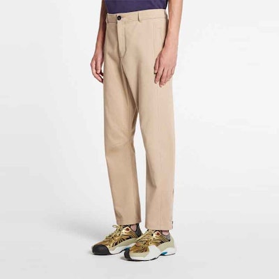 Lanvin SS22 Seluar Kasual Coklat Lurus dengan Half-Zip. RM-TR0006-5224-E2205 Lookbook Lanvin SS22 Seluar Kasual Coklat Lurus dengan Half-Zip. RM-TR0006-5224-E2205