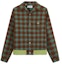 Buy Lanvin SS22 Jaket Kemeja Kotak Kontras Hijau Tua. RM-SI0040-5162-P22