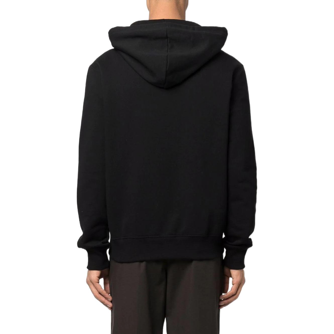 Lanvin SS22  Logo Embroidered Drawstring Hoodie Black. RM-HO0001-J210-2110 圖 4