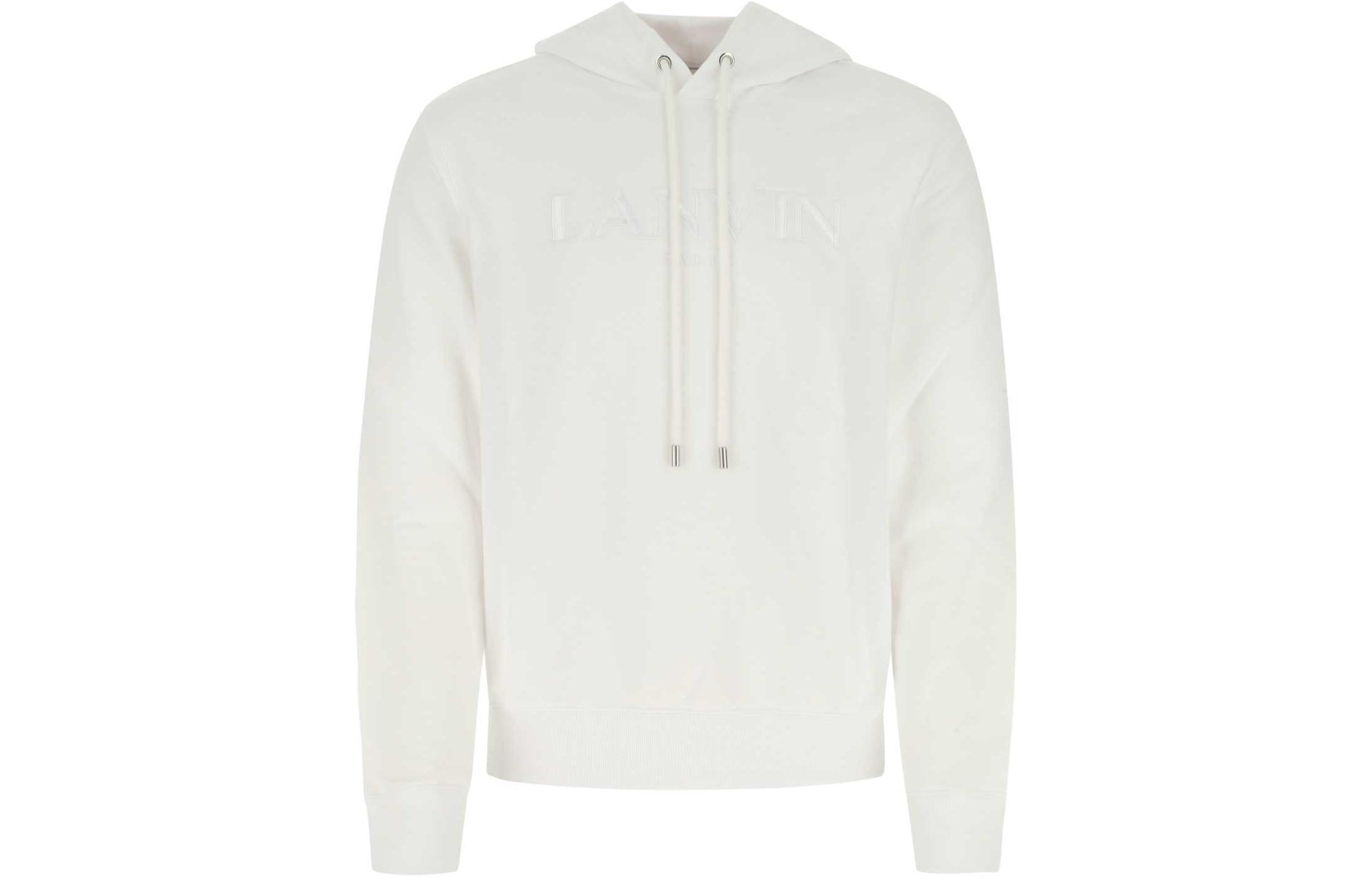 Order Hoodie Putih Monogram Lettering Lanvin SS22. RM-HO0001-J210-P22