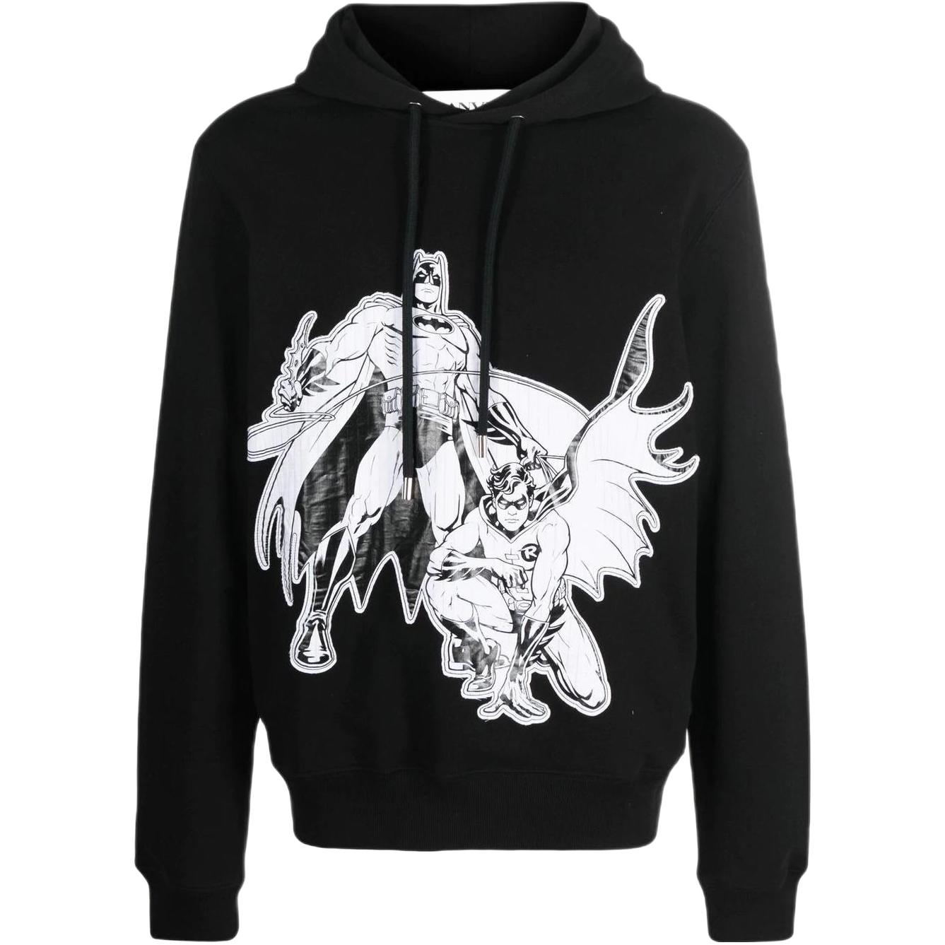 Lanvin SS22 Batman Patch Pullover Hoodie Black RM-HO001-0J-223