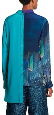 Camisa Asimétrica Azul de Manga Larga Lanvin SS22 Batman Protección UV Hombre RM-SI0211-5320-E2220S1 Shop Camisa Asimétrica Azul de Manga Larga Lanvin SS22 Batman Protección UV Hombre RM-SI0211-5320-E2220S1