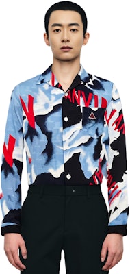 Camiseta Manga Larga Hombre Lanvin SS22 Azul Colorblock Logo Protección Solar RM-SI0040-5235-P22 Shop Camiseta Manga Larga Hombre Lanvin SS22 Azul Colorblock Logo Protección Solar RM-SI0040-5235-P22