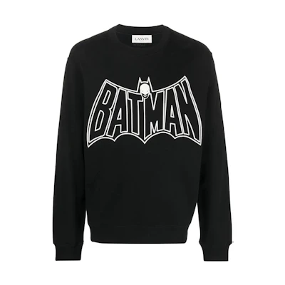 Lanvin SS22 Casual Printed Pullover Sweatshirt Black RM-SS0001J-222E2-210