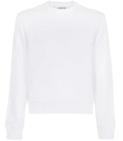 Lanvin SS22 Embroidered Logo Crewneck Sweatshirt White RM-SS0001-J211-P2200 Lanvin SS22 Embroidered Logo Crewneck Sweatshirt White RM-SS0001-J211-P2200