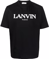 Lanvin SS22 Letter Print Crewneck T-Shirt Short Sleeve Black RM-TS0005-J208-P2210 Lanvin SS22 Letter Print Crewneck T-Shirt Short Sleeve Black RM-TS0005-J208-P2210