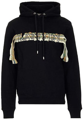 Sudadera Negra Casual con Logo Bordado Lanvin SS22 para Hombre. RM-HO0001-J199-P2210 Order Sudadera Negra Casual con Logo Bordado Lanvin SS22 para Hombre. RM-HO0001-J199-P2210