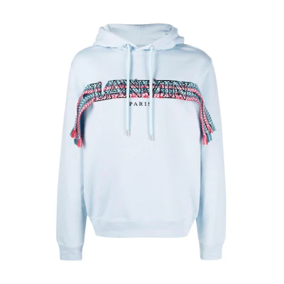 Lanvin SS22 Logo Pattern Hoodie Blue RM-HO0001-J199-P22-221