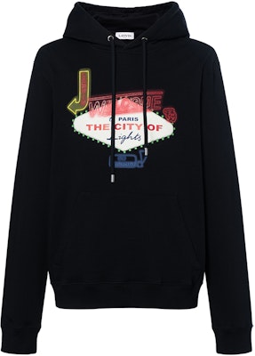 Lanvin SS22 Sweatshirt Hitam Oversized dengan Letter Print. RM-HO0026-J202-P22 Buy Lanvin SS22 Sweatshirt Hitam Oversized dengan Letter Print. RM-HO0026-J202-P22