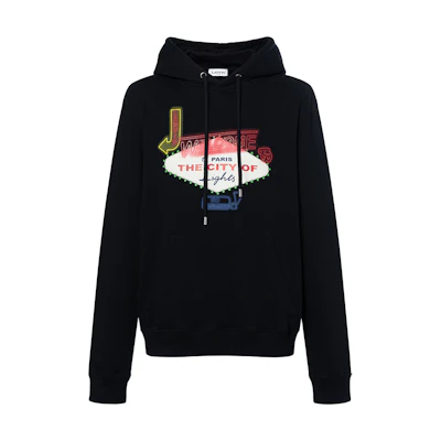 Lanvin SS22 Oversized Letter Print Pullover Sweatshirt Black - RM-HO0026-J202-P22