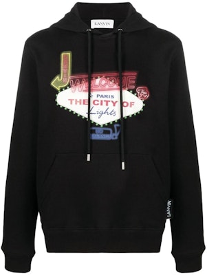 Lanvin SS22 Sweatshirt Hitam Oversized dengan Letter Print. RM-HO0026-J202-P22 Order Lanvin SS22 Sweatshirt Hitam Oversized dengan Letter Print. RM-HO0026-J202-P22