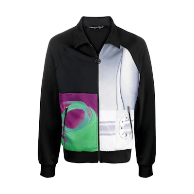 Lanvin SS22 Pattern Print Zip-Up Long Sleeve Jacket for Men RM-SS0005-J132-H2110