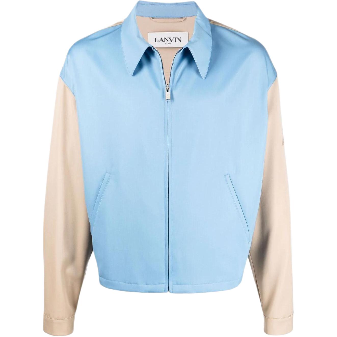 Lanvin SS22 Stand Collar Zip Bomber Jacket RM-OU002-1457-6P2-208