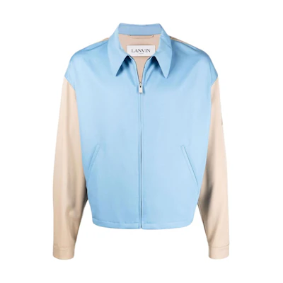 Lanvin SS22 Stand Collar Zip Bomber Jacket RM-OU002-1457-6P2-208