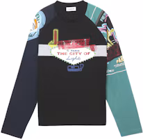 Order Lanvin SS22 復古印花拼色圓領衛衣 RM-SS0002-J190-P22