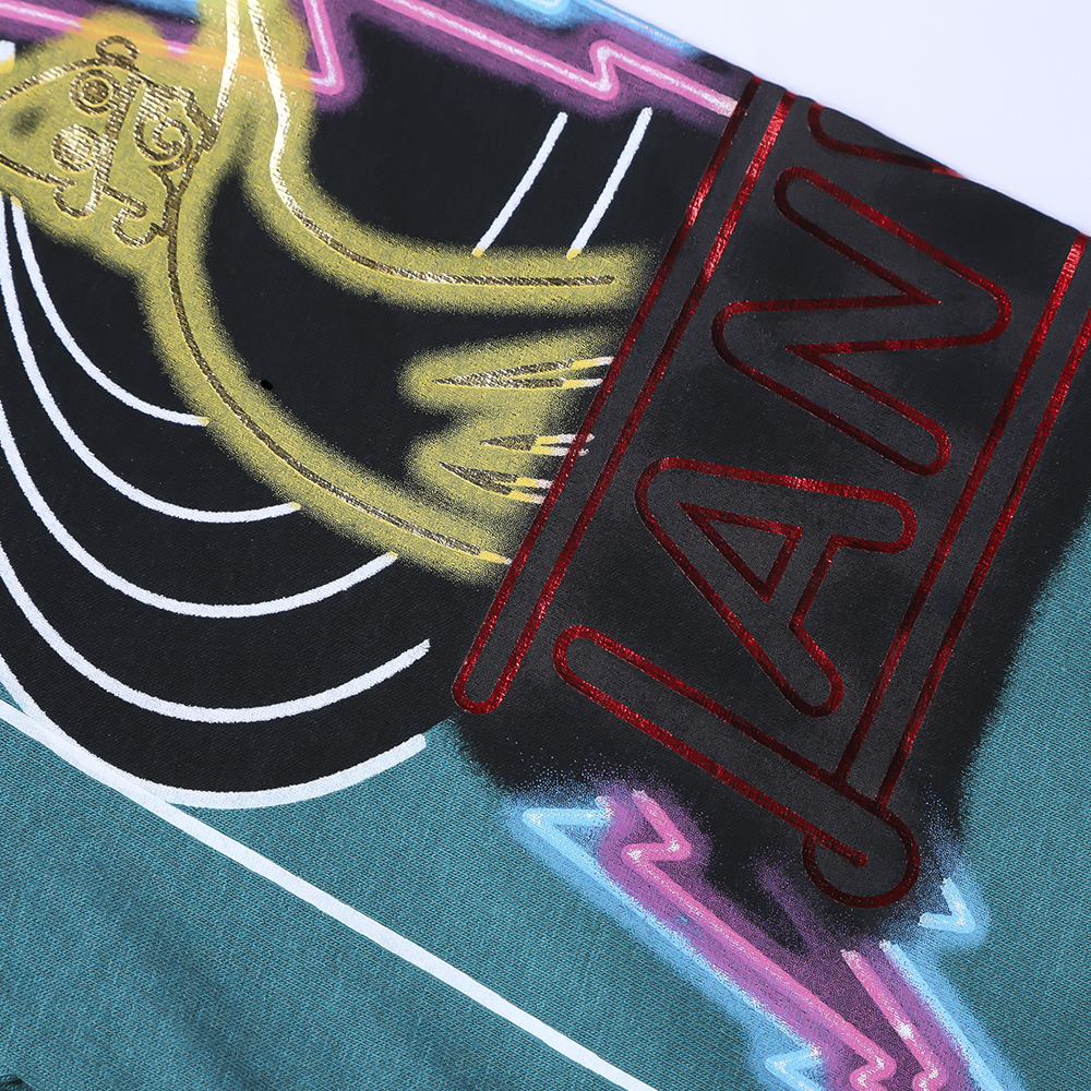 Sizing Sudadera Lanvin SS22 Vintage Estampado Colorblock Cuello Redondo. RM-SS0002-J190-P22