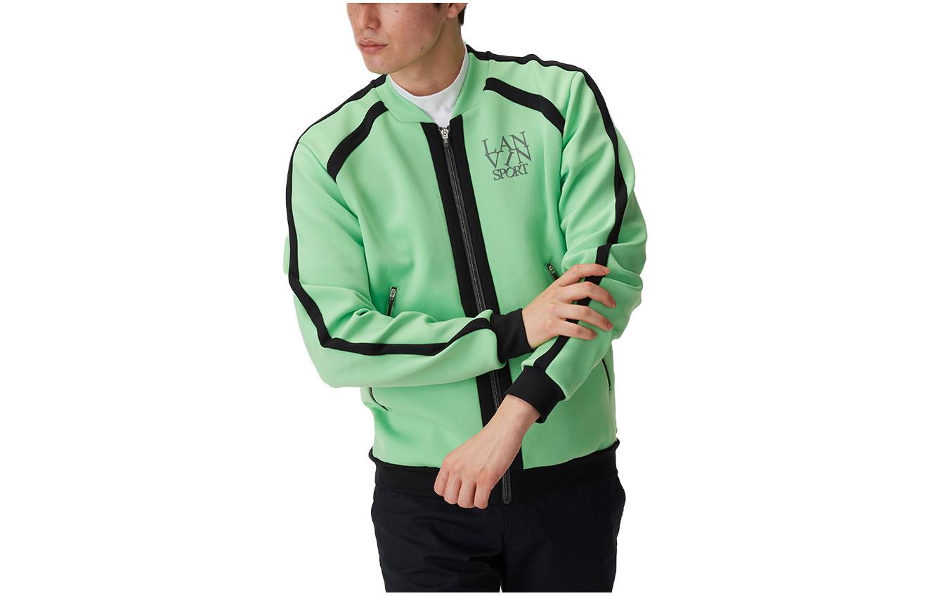 Lanvin SS23 25th Anniversary Colorblock Logo Print Jacket Green Menswear VMV5531T9-2495511-GR02