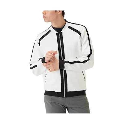 Lanvin SS23 25th Anniversary Logo Print Colorblock Jacket White () VMV5531T9-2495511-WH01